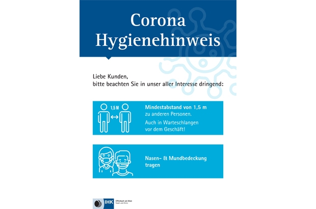 Corona Hygienehinweis