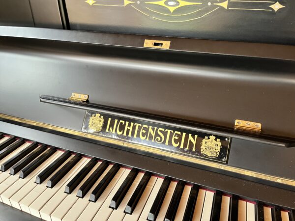 125 Lichtenstein Jugendstilklavier schwarz – Bild 7