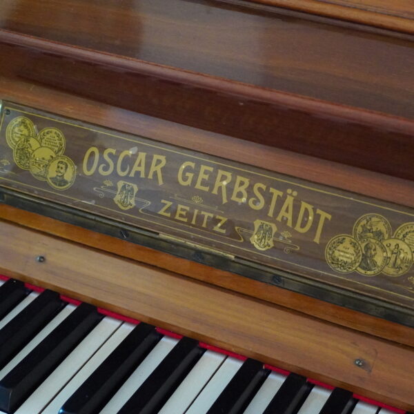 132 Gerbstädt verziertes Jugendstil Klavier – Bild 7