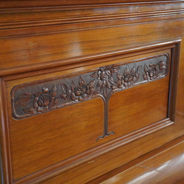 132 Gerbstädt verziertes Jugendstil Klavier – Bild 9