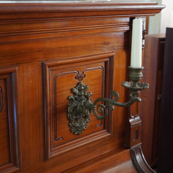 132 Gerbstädt verziertes Jugendstil Klavier – Bild 4
