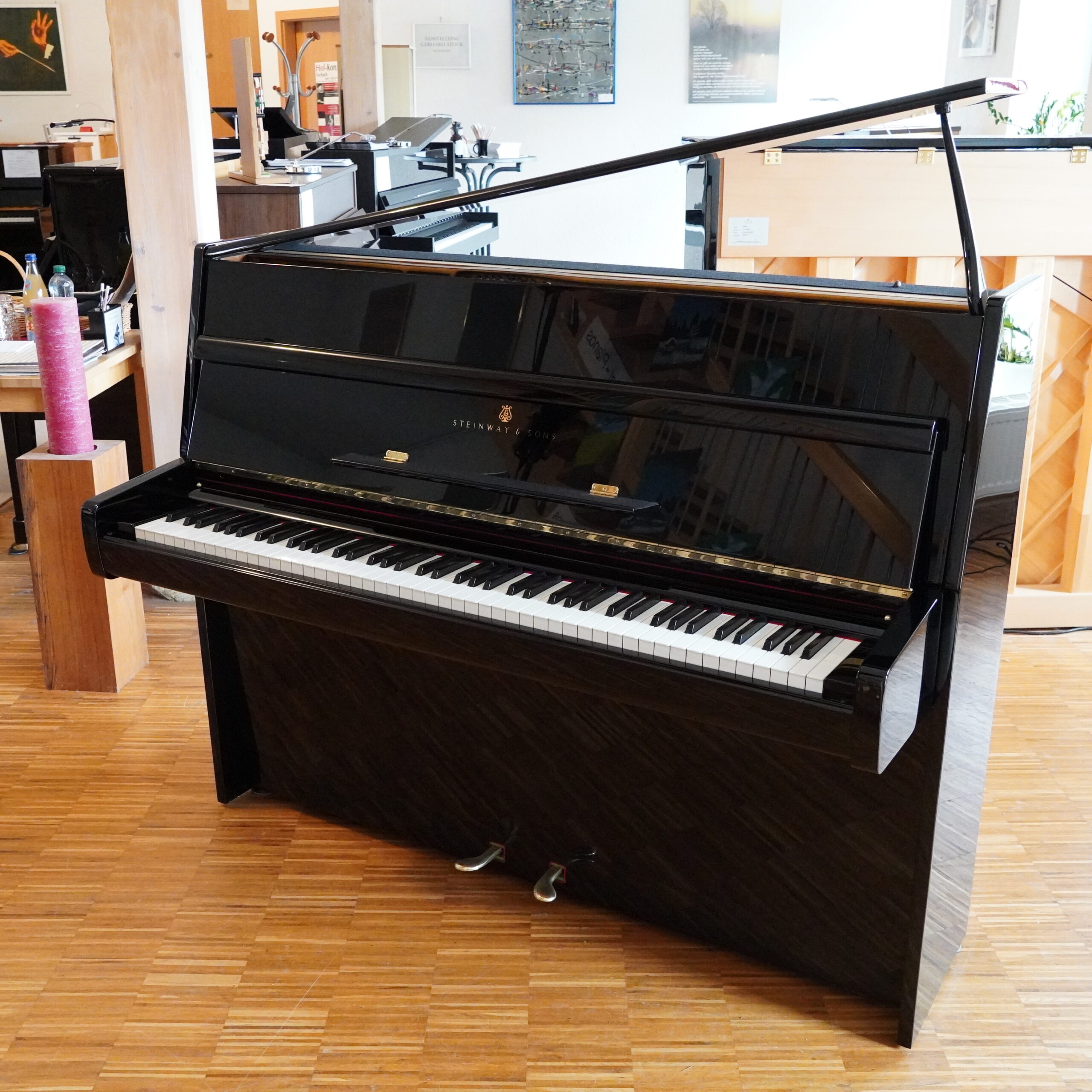 115 Steinway Z schwarz poliert – Bild 4