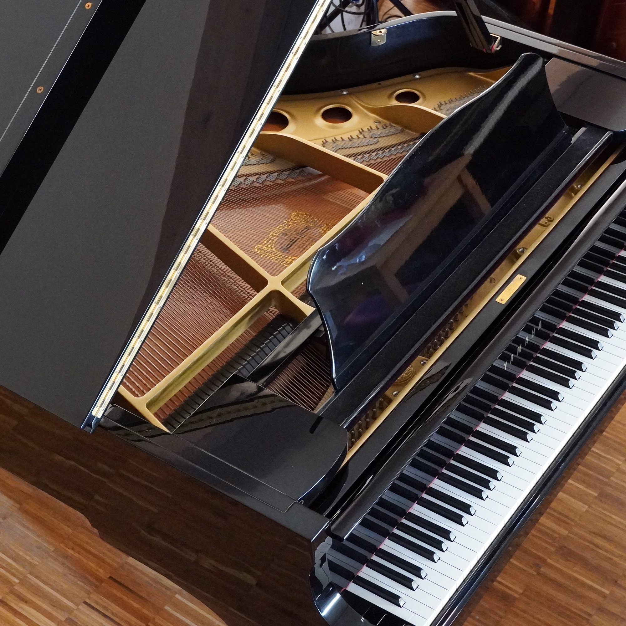 186 Yamaha C3 Flügel schwarz – Bild 14
