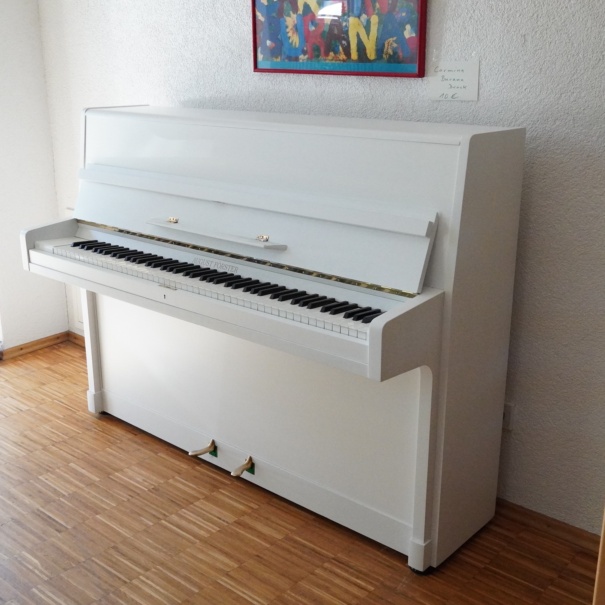 Klavier August Förster weiß gebraucht